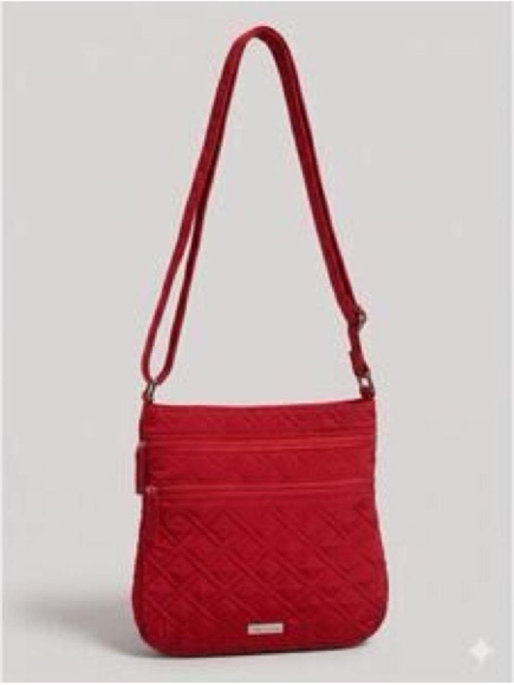 Vera Bradley Triple Zip hipster cross body bag